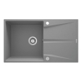 Deante ZRC_S11A - Fregadero de cocina CORIO 50x86 cm granito/gris metálico