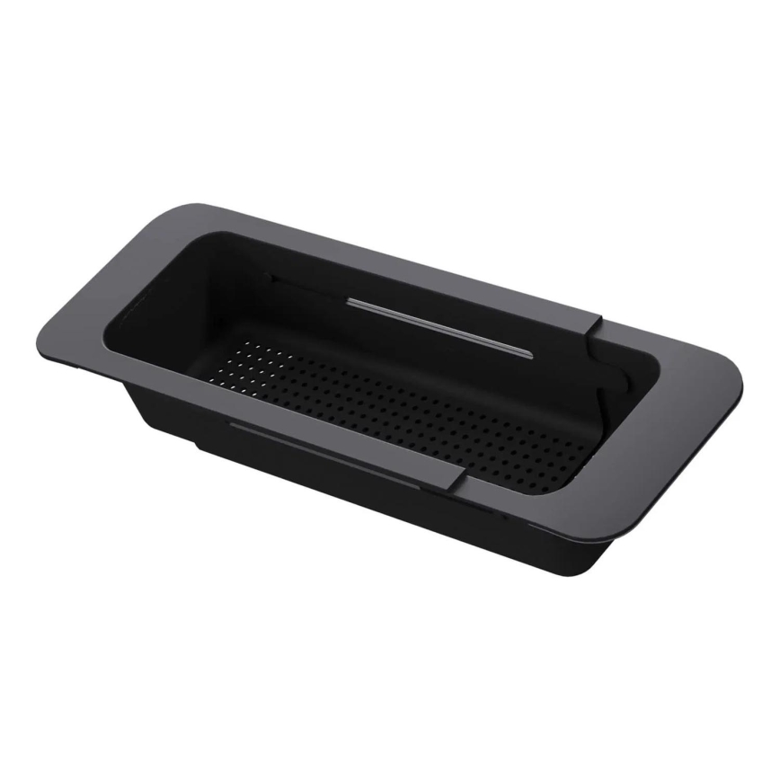 Deante ZZB_N00L - Cesta extraíble para fregadero 57,4x13,4 cm negra