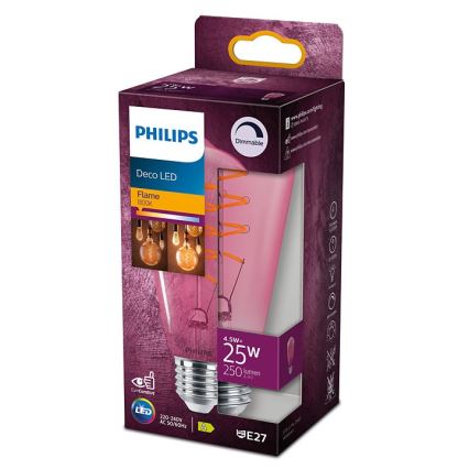 DECO Bombilla LED regulable Philips ST64 E27/4,5W/230V 1800K