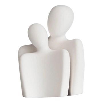 Decoración de mesa 20x5,5x14,5 cm blanca