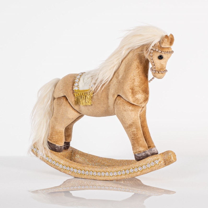 Decoración de Navidad 31 cm caballo balancín