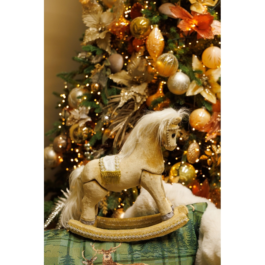 Decoración de Navidad 31 cm caballo balancín
