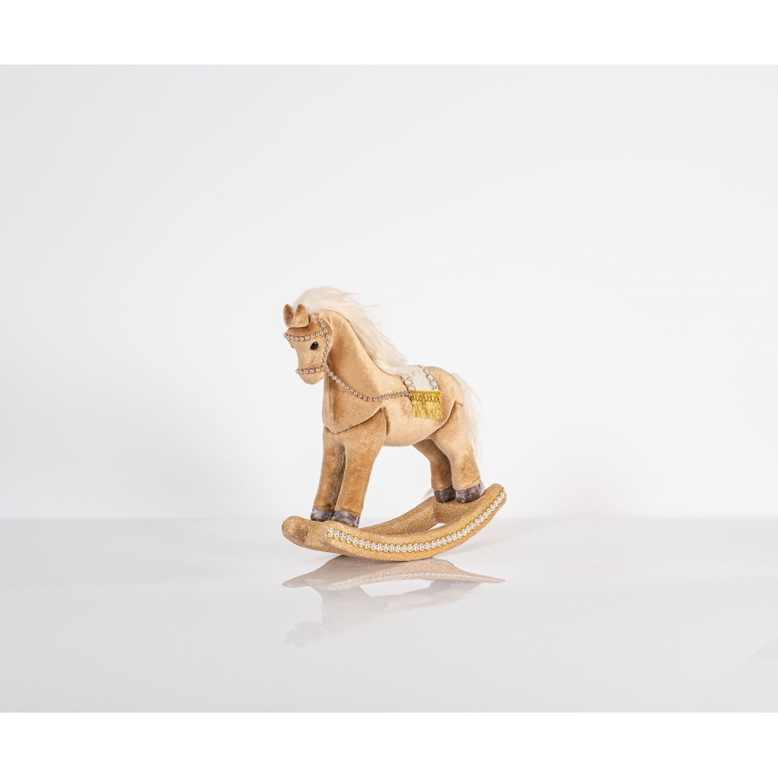 Decoración de Navidad 31 cm caballo balancín