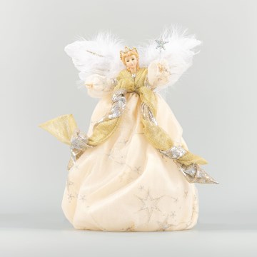 Decoración de Navidad 41 cm ángel dorado