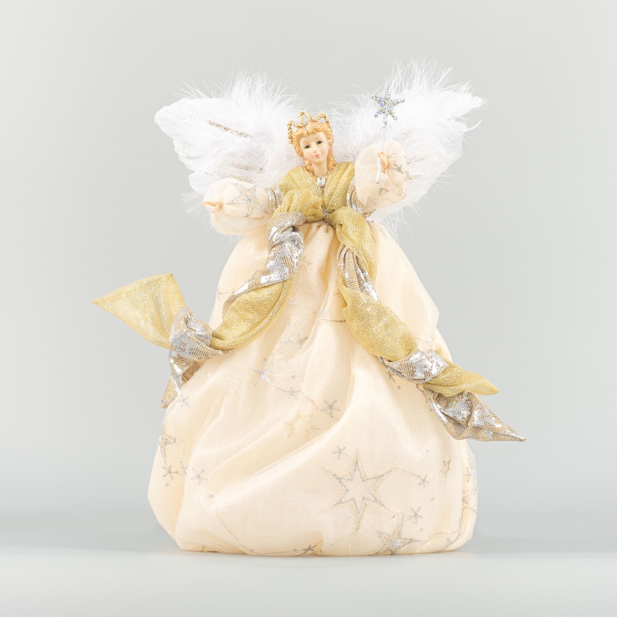 Decoración de Navidad 41 cm ángel dorado