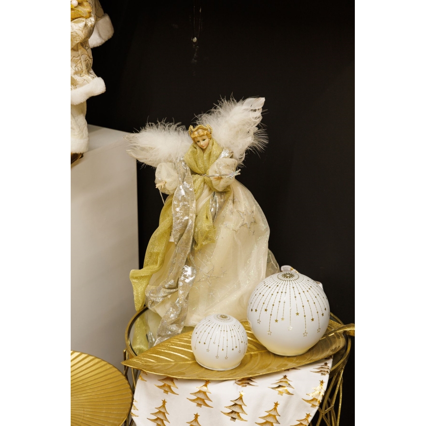 Decoración de Navidad 41 cm ángel dorado