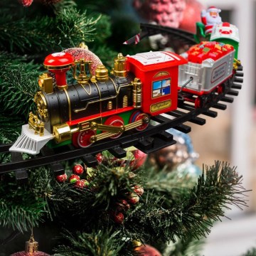 Decoración de Navidad LED 10xLED/4xAA tren