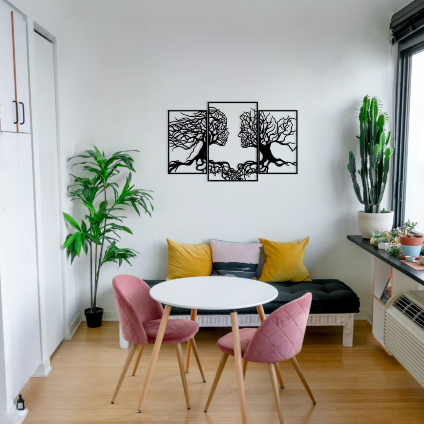 Decoración de pared 116x71 cm Árbol de la vida metal