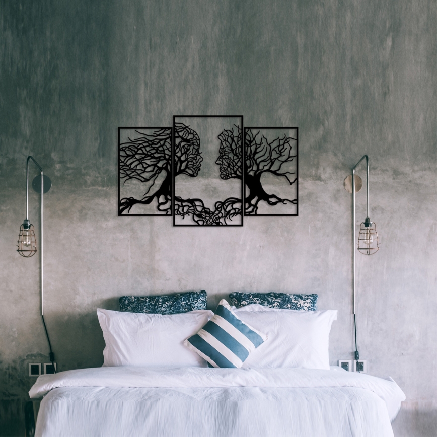 Decoración de pared 116x71 cm Árbol de la vida metal