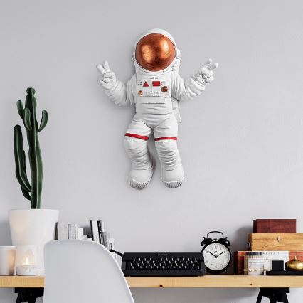 Decoración de pared 47x35 cm astronaut cobre