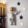Decoración de pared 47x35 cm astronaut dorado