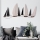 Decoración de pared 52x117 cm barcos de vela metal