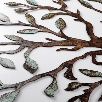 Decoración de pared 60x60 cm árbol metal