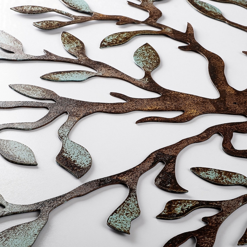 Decoración de pared 60x60 cm árbol metal