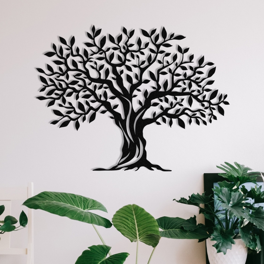 Decoración de pared 69x52 cm árbol metal