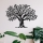 Decoración de pared 69x52 cm árbol metal