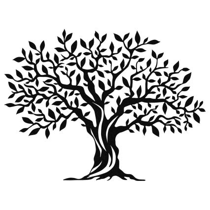 Decoración de pared 69x52 cm árbol metal