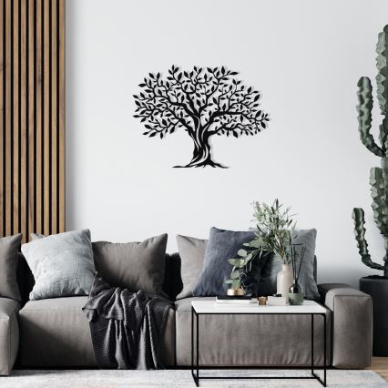 Decoración de pared 69x52 cm árbol metal