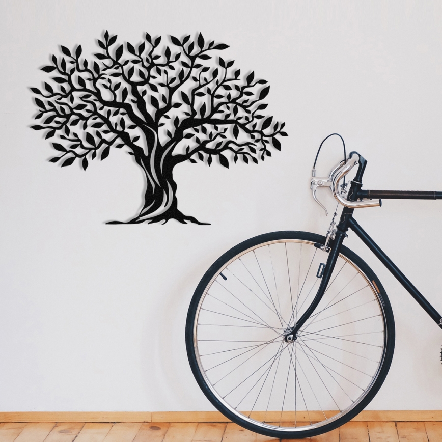 Decoración de pared 69x52 cm árbol metal
