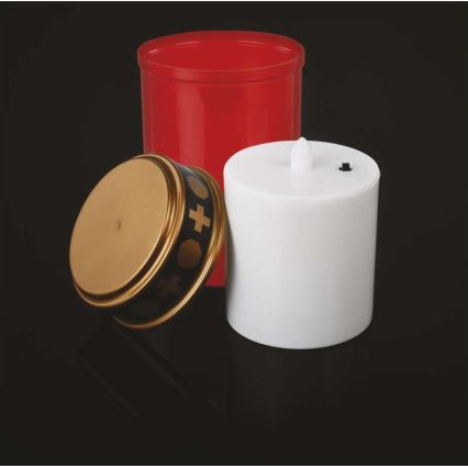 Decoración exterior LED/2xC IP44 roja