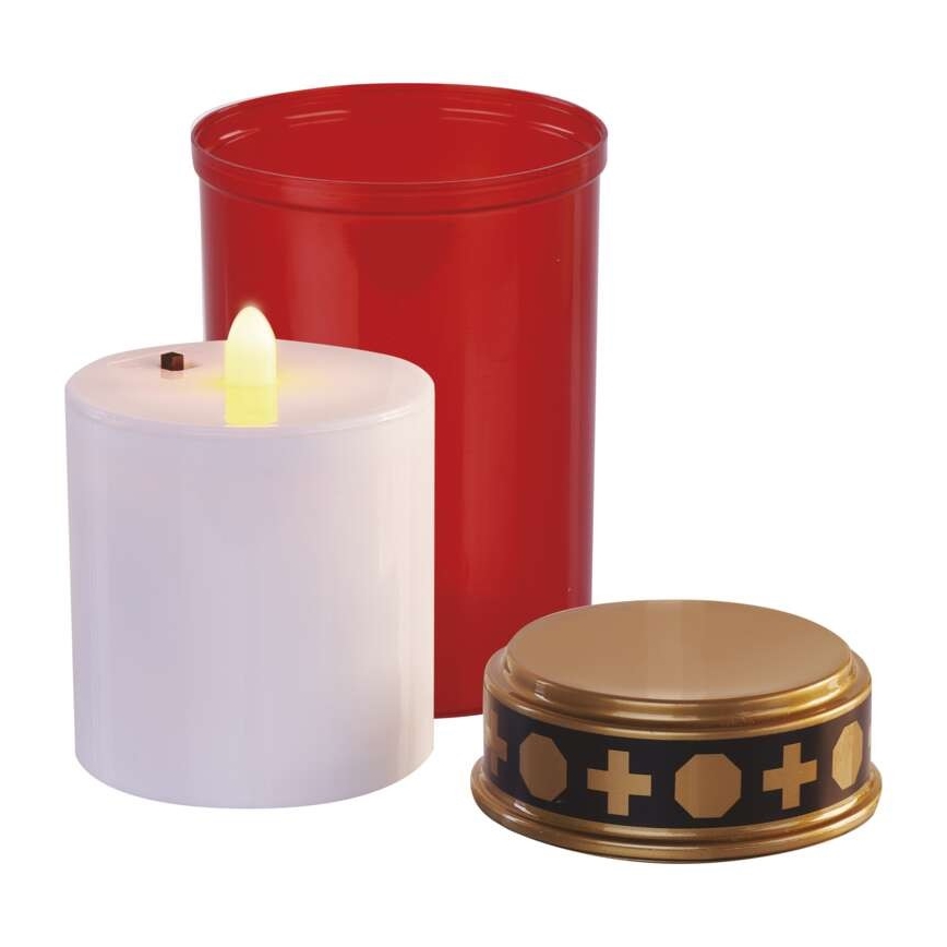 Decoración exterior LED/2xC IP44 roja