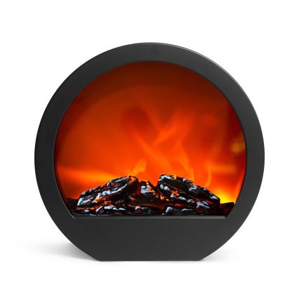 Decoración LED 7xLED/230V/4xAA chimenea