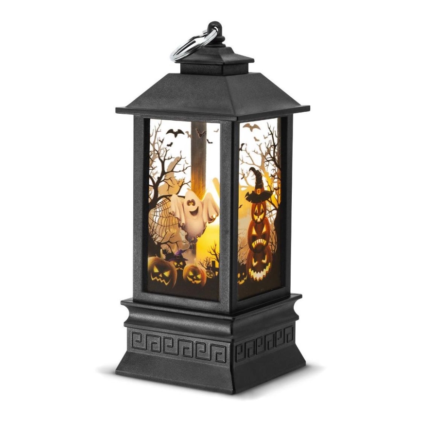 Decoración LED HALLOWEEN LED/3xAAA/linterna blanco cálido con calabazas