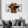 Decoración mural 58x85 cm mapa madera/metal