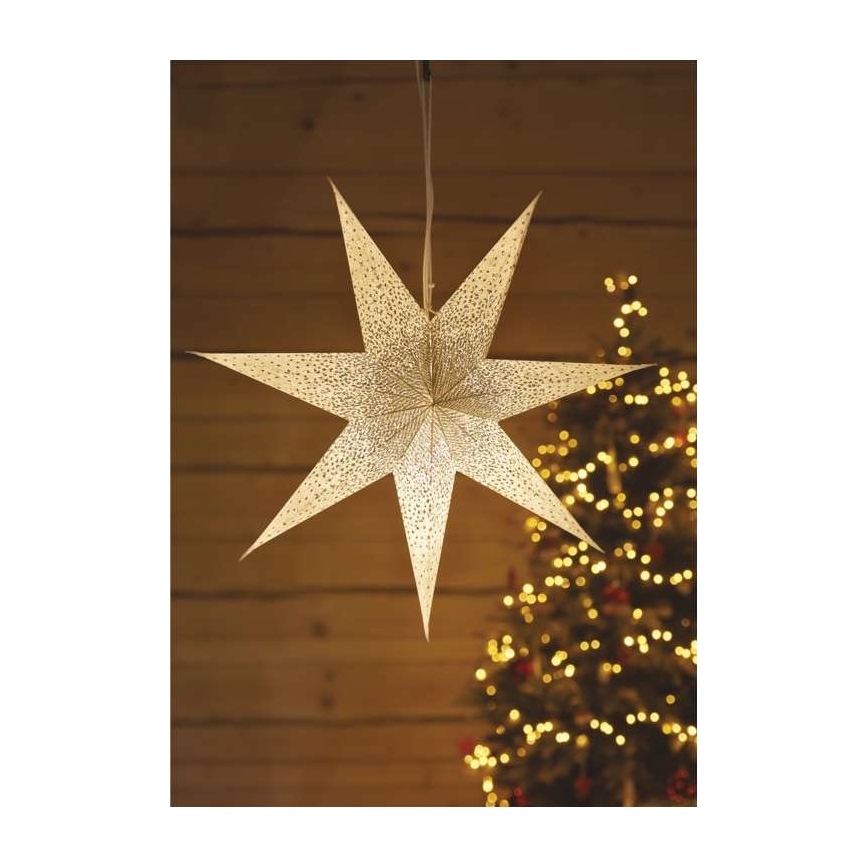 Decoración navideña 1xE14/25W/230V diámetro 60 cm dorado
