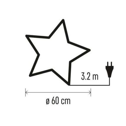 Decoración navideña 1xE14/25W/230V diámetro 60 cm dorado