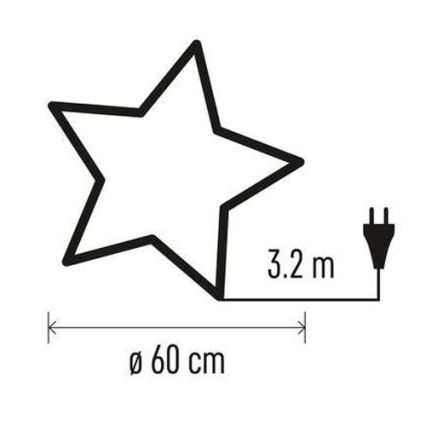 Decoración navideña 1xE14/25W/230V diámetro 60 cm plata