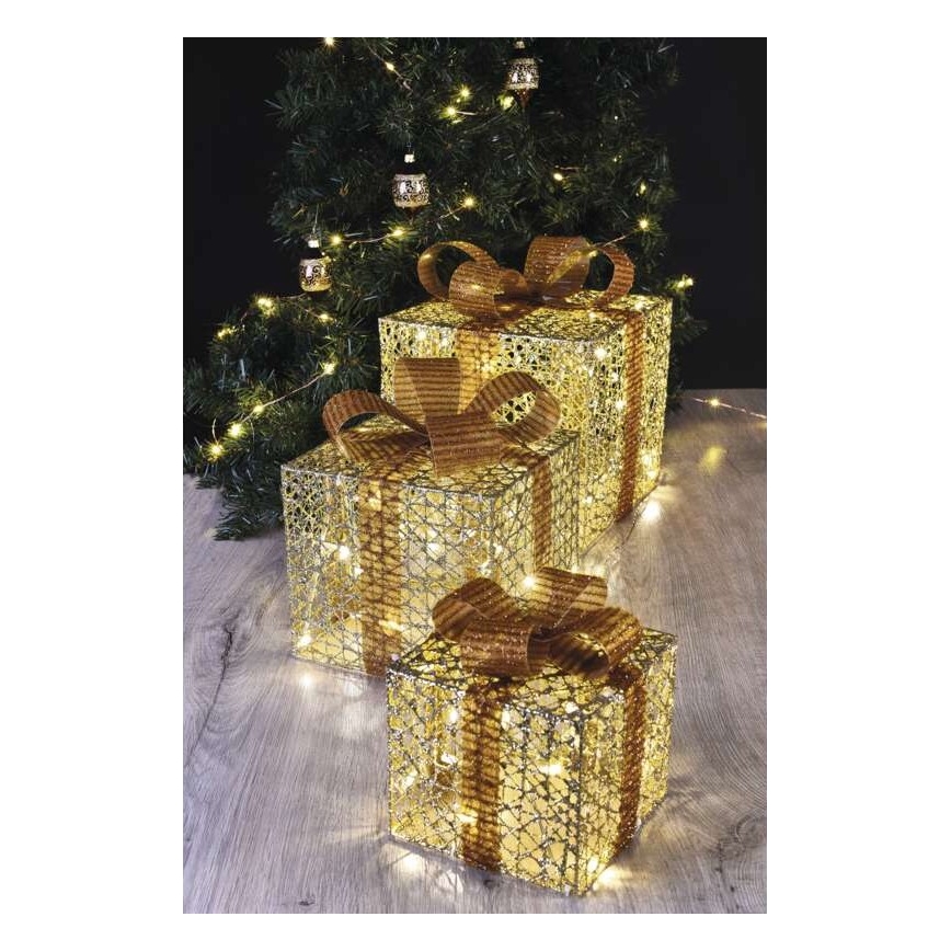 Decoración navideña con LEDs 72xLED/1,35W/230V dorado