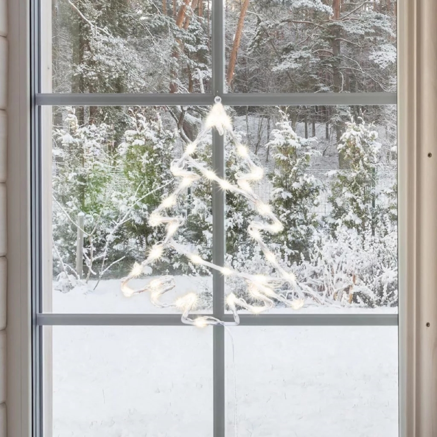 Decoración navideña exterior LED 35xLED/230V IP44 blanco cálido/árbol