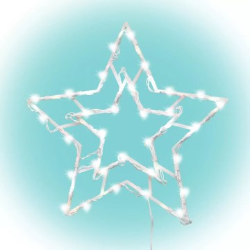 Decoración navideña exterior LED 35xLED/230V IP44 blanco cálido/estrella