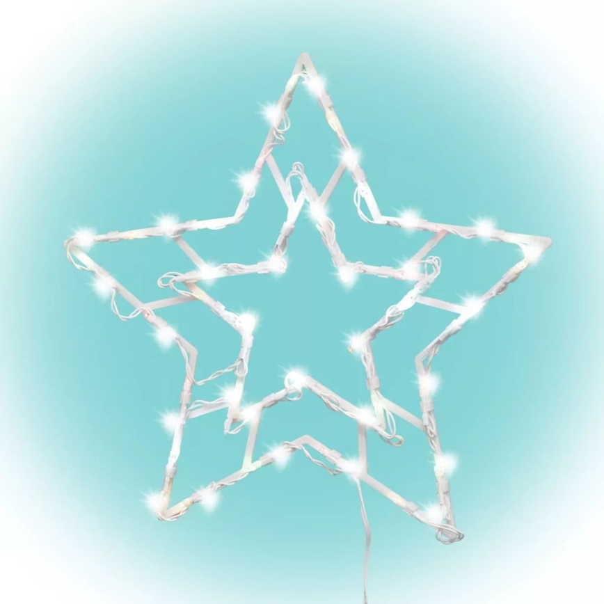 Decoración navideña exterior LED 35xLED/230V IP44 blanco cálido/estrella