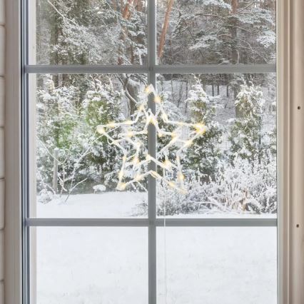 Decoración navideña exterior LED 35xLED/230V IP44 blanco cálido/estrella