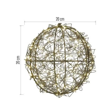 Decoración navideña LED 200 LEDs/230 V, Ø 20 cm