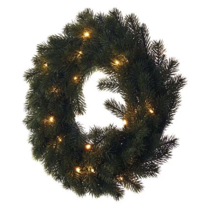 Decoración navideña LED 20xLED/2xAA diámetro 40 cm