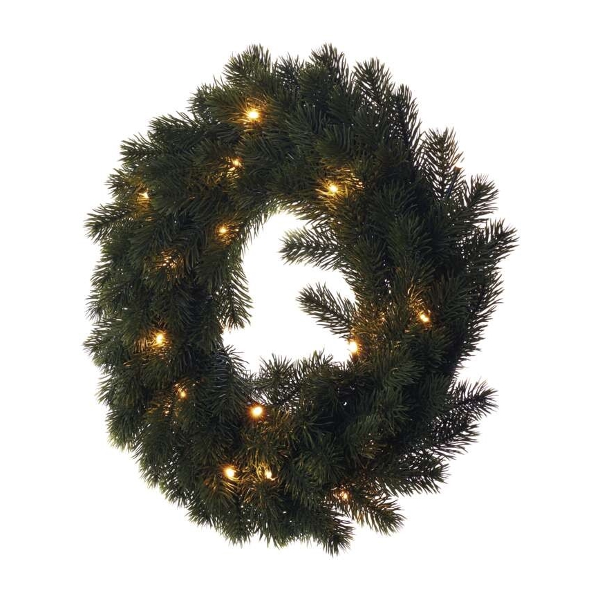 Decoración navideña LED 20xLED/2xAA diámetro 40 cm