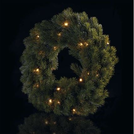 Decoración navideña LED 20xLED/2xAA diámetro 40 cm