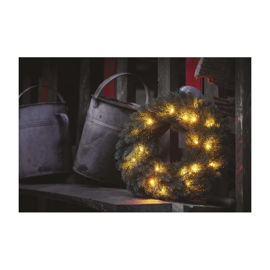 Decoración navideña LED 20xLED/2xAA diámetro 40 cm