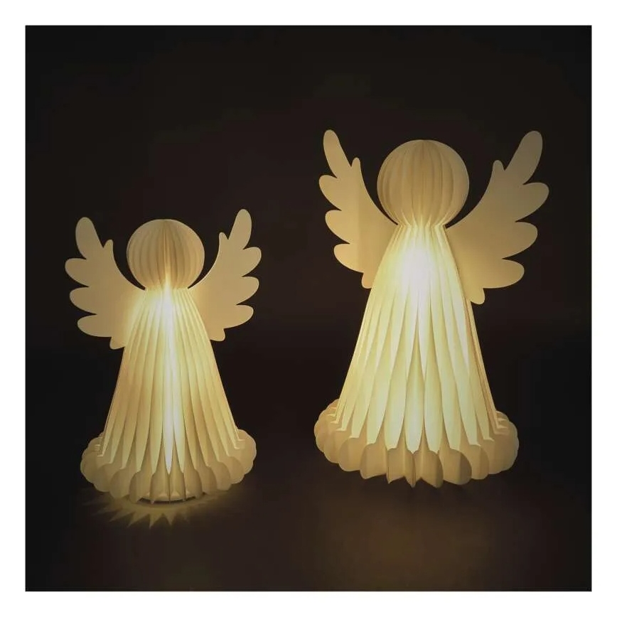 Decoración navideña LED 20xLED/6xAA Ángeles