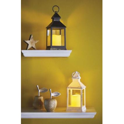 Decoración navideña LED/3xAAA negra