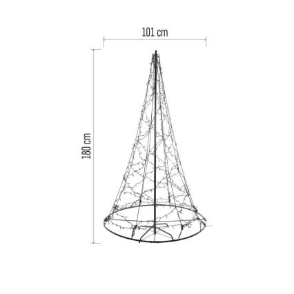 Decoración navideña LED, 480 LEDs / 230 V, IP44, 180 cm