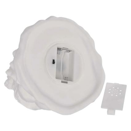 Decoración navideña LED, árbol de Navidad, blanco cálido, 2xAA