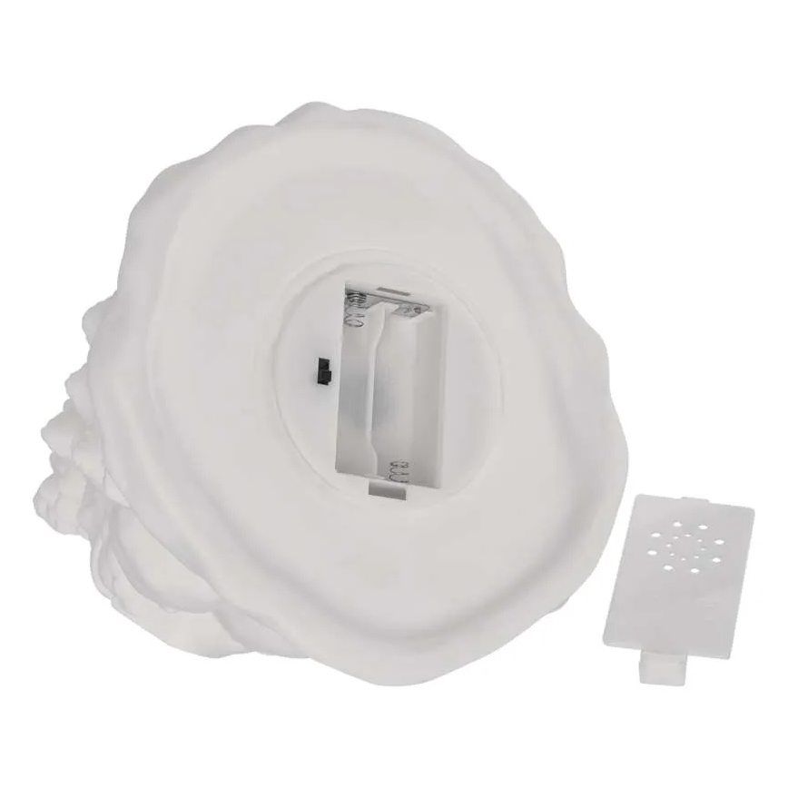 Decoración navideña LED, árbol de Navidad, blanco cálido, 2xAA