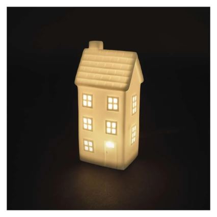 Decoración navideña LED/CR2032 casita