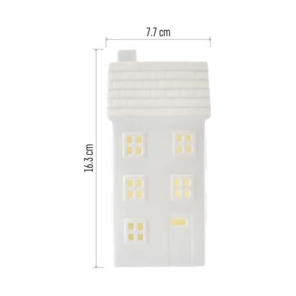 Decoración navideña LED/CR2032 casita