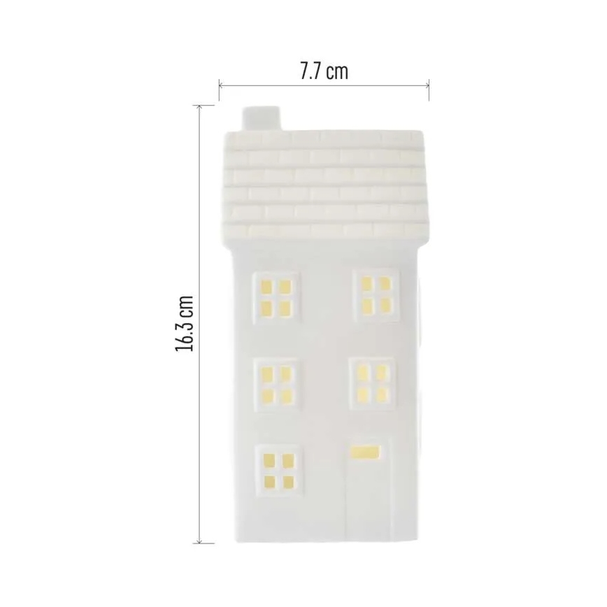 Decoración navideña LED/CR2032 casita