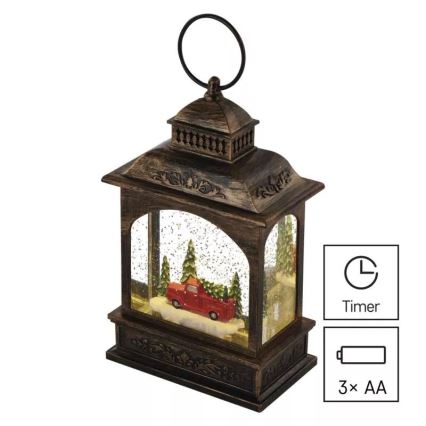Decoración navideña LED LED/3xAA linterna